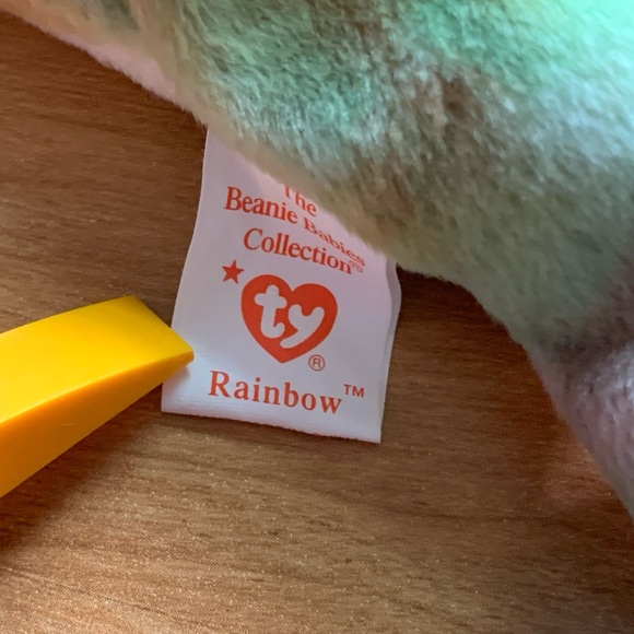 Ty Beanie Babies - Rainbow The Chameleon - Picture 5 of 6